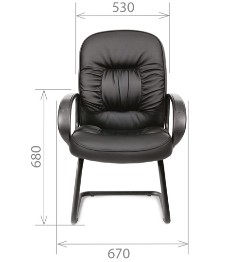 Офисное кресло CHAIRMAN 416V экокожа черная в Краснодаре - изображение 1