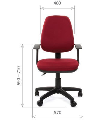 Кресло CHAIRMAN 661 Ткань стандарт 15-11 красная в Краснодаре - изображение 1
