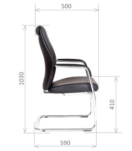 Офисное кресло CHAIRMAN Vista V Экокожа премиум черная в Армавире - предосмотр 2