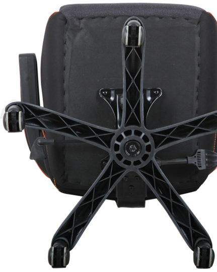 Кресло компьютерное Brabix Techno Pro GM-003 (ткань, черное/серое, вставки оранжевые) в Краснодаре - изображение 5