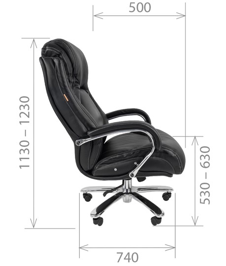 Офисное кресло CHAIRMAN 402, черный в Краснодаре - изображение 2