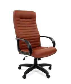 Компьютерное кресло CHAIRMAN 480 LT, экокожа, цвет коричневый в Сочи