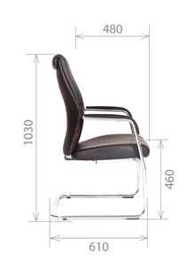 Офисное кресло CHAIRMAN Vista V Экокожа премиум коричневая (vista) в Сочи - предосмотр 2