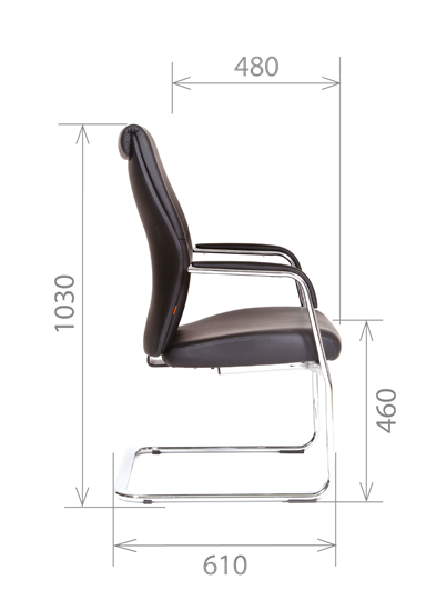 Офисное кресло CHAIRMAN Vista V Экокожа премиум коричневая (vista) в Сочи - изображение 2