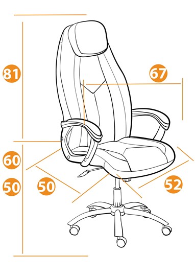 Кресло офисное BOSS Lux, кож/зам, черный, арт.21151 в Армавире - изображение 13