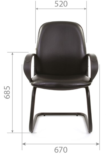 Офисное кресло CHAIRMAN 279V экокожа черная в Сочи - изображение 4