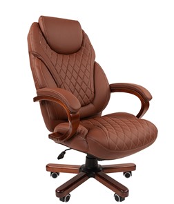 Офисное кресло CHAIRMAN 406, коричневый в Новороссийске