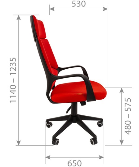Кресло CHAIRMAN 525, серое в Армавире - изображение 2