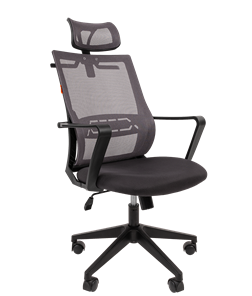 Кресло компьютерное CHAIRMAN 545 сетка/ткань серый в Сочи - предосмотр
