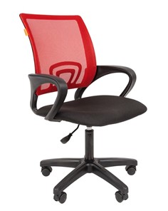 Компьютерное кресло CHAIRMAN 696 black LT, красное в Армавире