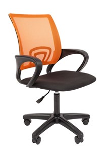 Кресло офисное CHAIRMAN 696 black LT, оранжевый в Армавире