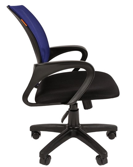 Кресло офисное CHAIRMAN 696 black Сетчатый акрил DW61 синий в Армавире - изображение 2