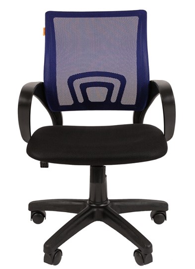 Кресло офисное CHAIRMAN 696 black Сетчатый акрил DW61 синий в Новороссийске - изображение 1