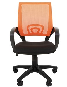 Кресло офисное CHAIRMAN 696 black Сетчатый акрил DW66 оранжевый в Армавире - предосмотр 4