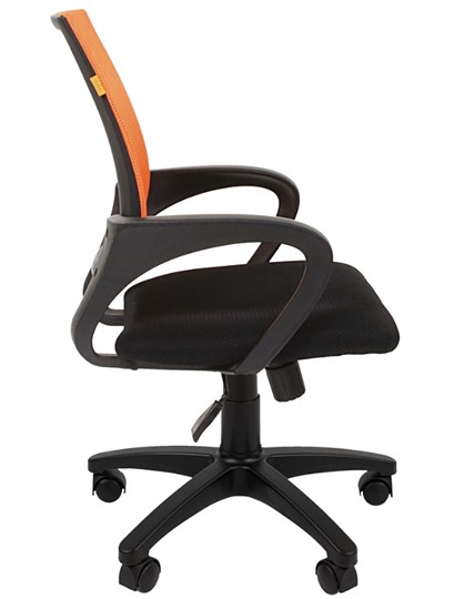 Кресло офисное CHAIRMAN 696 black Сетчатый акрил DW66 оранжевый в Новороссийске - изображение 5