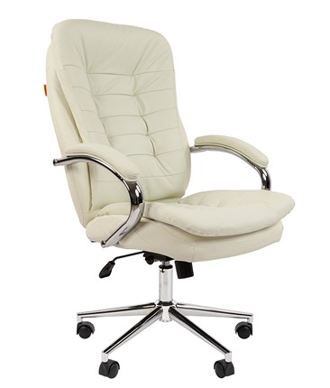 Офисное кресло CHAIRMAN 795 кожа, цвет белый в Сочи - изображение