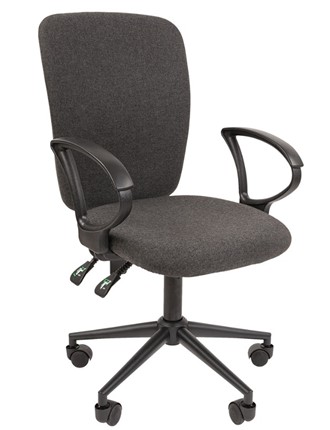 Офисное кресло CHAIRMAN 9801 BLACK, серое в Краснодаре - изображение