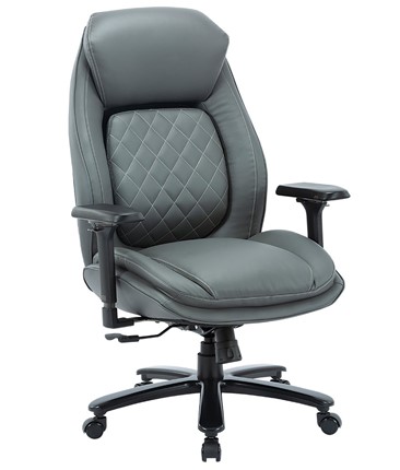 Кресло для руководителя CHAIRMAN CH403, серый, эко кожа в Сочи - изображение