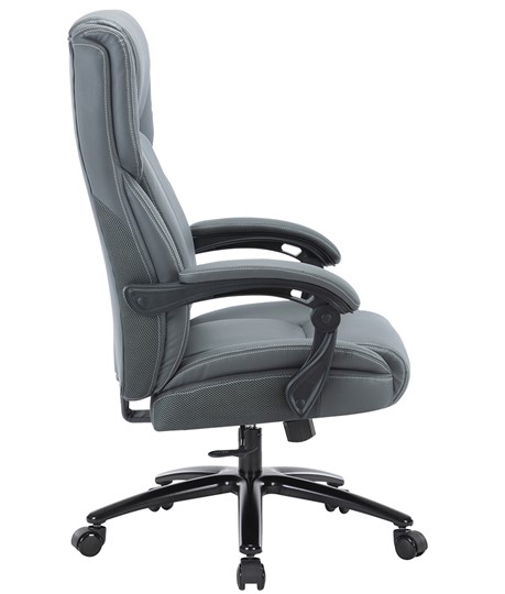 Кресло офисное CHAIRMAN CH415 эко кожа серая в Краснодаре - изображение 2