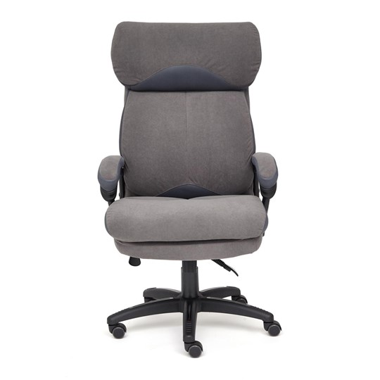 Кресло компьютерное DUKE флок/ткань, серый/серый, 29/TW-12 арт.14039 в Сочи - изображение 1