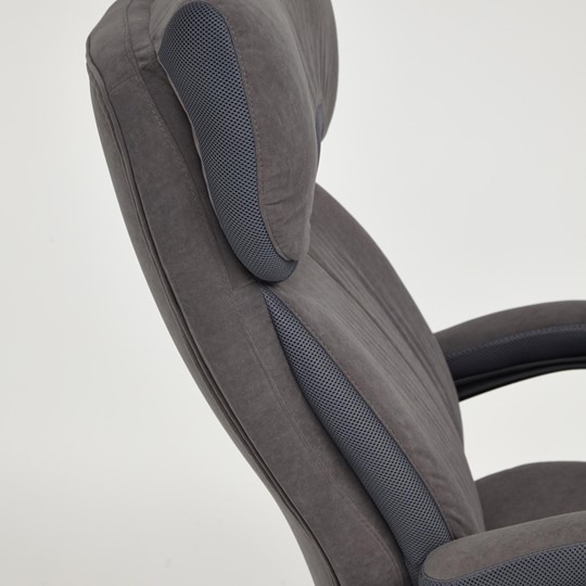 Кресло компьютерное DUKE флок/ткань, серый/серый, 29/TW-12 арт.14039 в Сочи - изображение 10