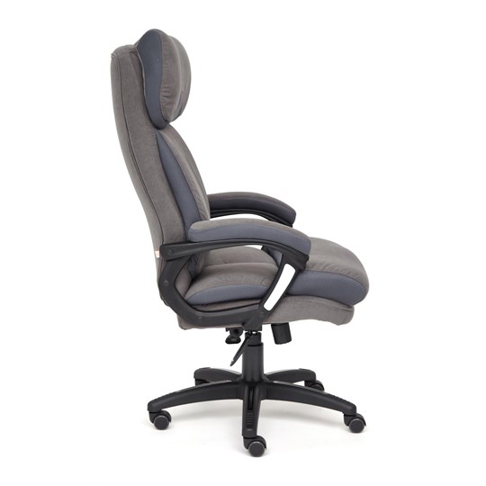 Кресло компьютерное DUKE флок/ткань, серый/серый, 29/TW-12 арт.14039 в Краснодаре - изображение 2