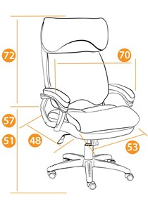 Кресло компьютерное DUKE флок/ткань, серый/серый, 29/TW-12 арт.14039 в Краснодаре - предосмотр 27