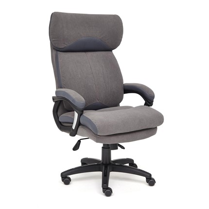 Кресло компьютерное DUKE флок/ткань, серый/серый, 29/TW-12 арт.14039 в Сочи - изображение