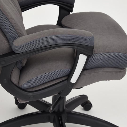 Кресло компьютерное DUKE флок/ткань, серый/серый, 29/TW-12 арт.14039 в Сочи - изображение 9