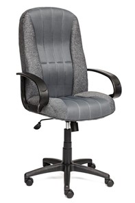 Офисное кресло СН833 ткань/сетка, серая/серая, арт.10327 в Краснодаре