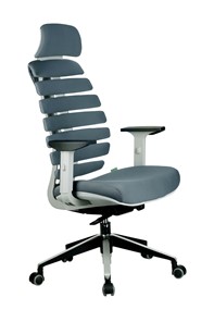 Кресло офисное Riva Chair SHARK (Серый/серый) в Краснодаре