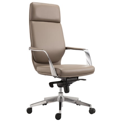 Офисное кресло BRABIX PREMIUM "Resonance EX-755", мультиблок, алюминий, экокожа, бежевое, 532487 в Сочи - изображение