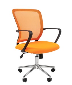 Компьютерное кресло CHAIRMAN 698 CHROME new Сетка TW-66 (оранжевый) в Краснодаре