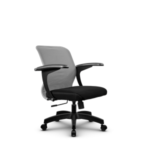 Кресло офисное SU-M-4/подл.160/осн.001, Светло-серый/Черный в Новороссийске