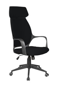 Кресло компьютерное Riva Chair 7272 (Черный/черный) в Новороссийске