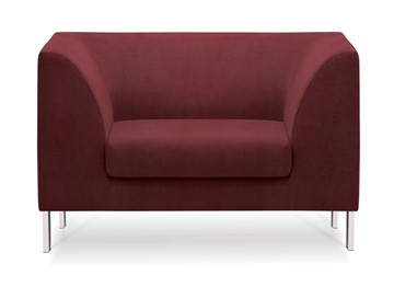 Мягкое офисное кресло Сиеста, ткань Сахара / красная С30 в Краснодаре