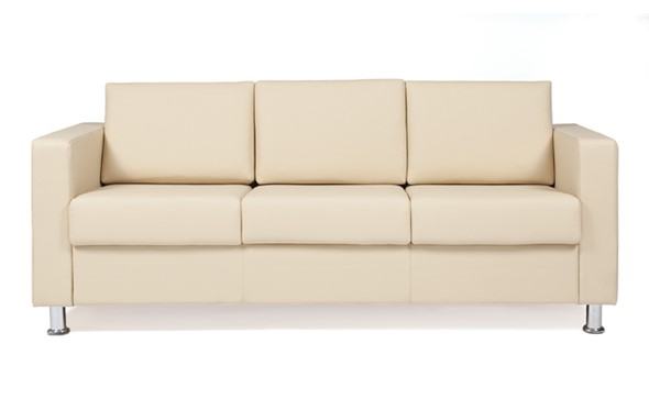 Прямой диван Симпл трехместный, экокожа в Армавире - изображение