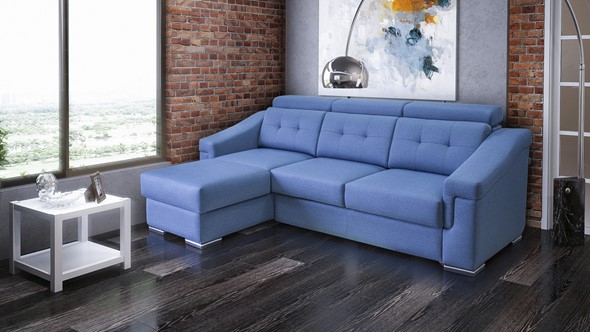Угловой диван Матрица 27 ТТ с оттоманкой в Краснодаре - изображение