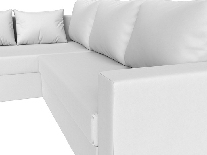 Угловой диван Мансберг, Белый (Экокожа) в Краснодаре - изображение 4