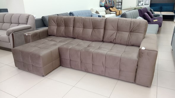 Угловой диван с оттоманкой Реал ДУ Graund 03 велюр в Армавире - изображение
