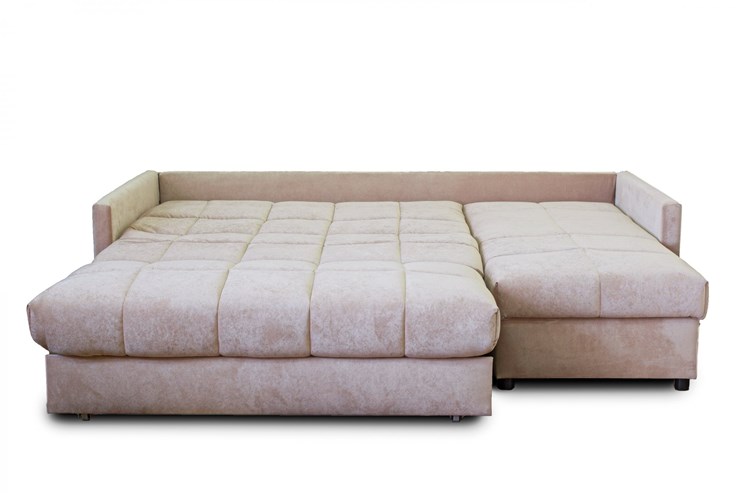 Угловой диван Аккордеон 043, 1400 с оттоманкой 700, ППУ в Краснодаре - изображение 1