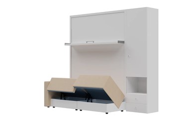 Диван Кровать-трансформер Smart (КД 1400+ШП), шкаф правый, левый подлокотник в Армавире - предосмотр 1