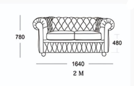 Прямой диван Честер 2М (седафлекс) в Краснодаре - изображение 13
