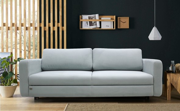 Прямой диван Марко ППУ дельфин  215х123 м6,1+м10,1+м6,1 узкие подлокотники в Краснодаре - изображение