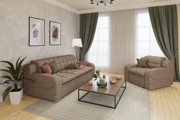 Прямой диван Жемчуг 2 БД в Краснодаре - изображение 5