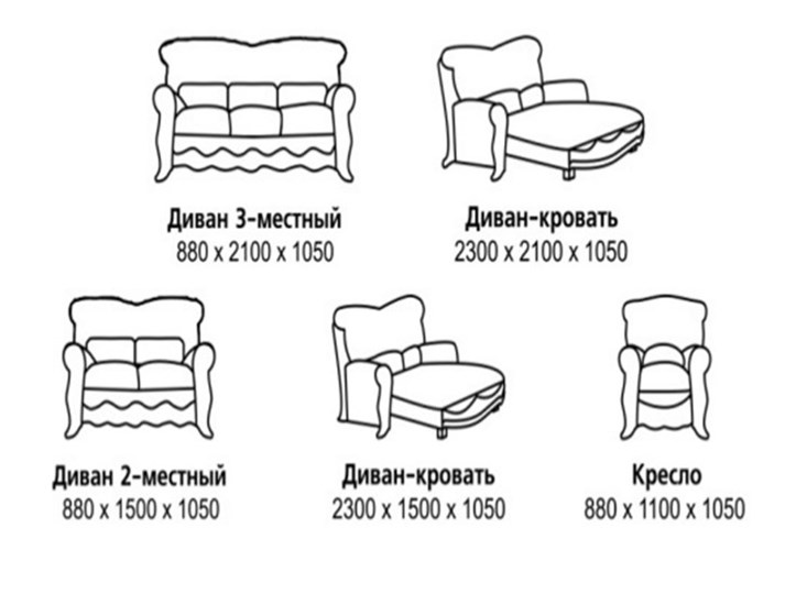 Прямой диван Барокко, ДБ3 в Новороссийске - изображение 7