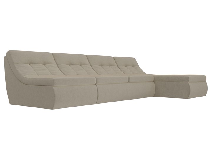 Модульный угловой диван Холидей, Бежевый (микровельвет) в Армавире - изображение 3
