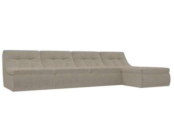 Модульный угловой диван Холидей, Бежевый (микровельвет) в Армавире - изображение