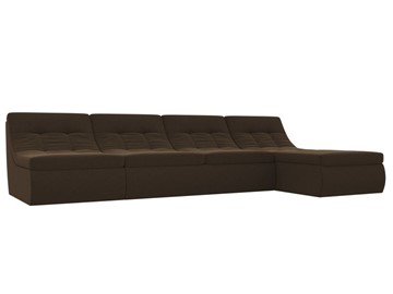 Большой модульный диван Холидей, Коричневый (микровельвет) в Краснодаре