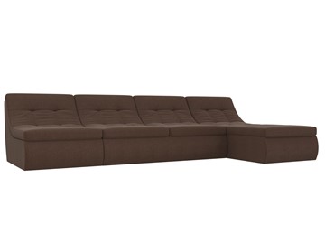Модульный угловой диван Холидей, Коричневый (рогожка) в Армавире